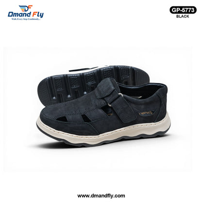 GP-5773 Leather Cycle Shoe (Black)