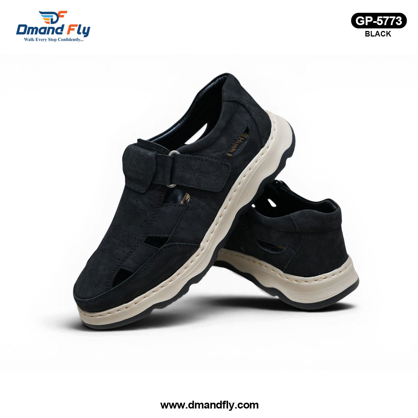 GP-5773 Leather Cycle Shoe (Black)