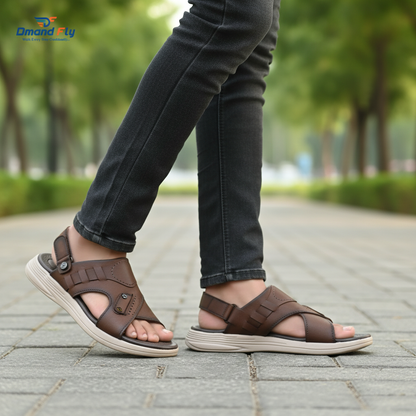 DP-15 Leather Sandal (Chocolate)