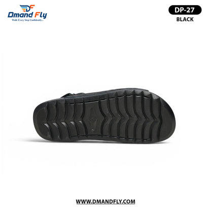 DP-27 Leather Sandal (Black)