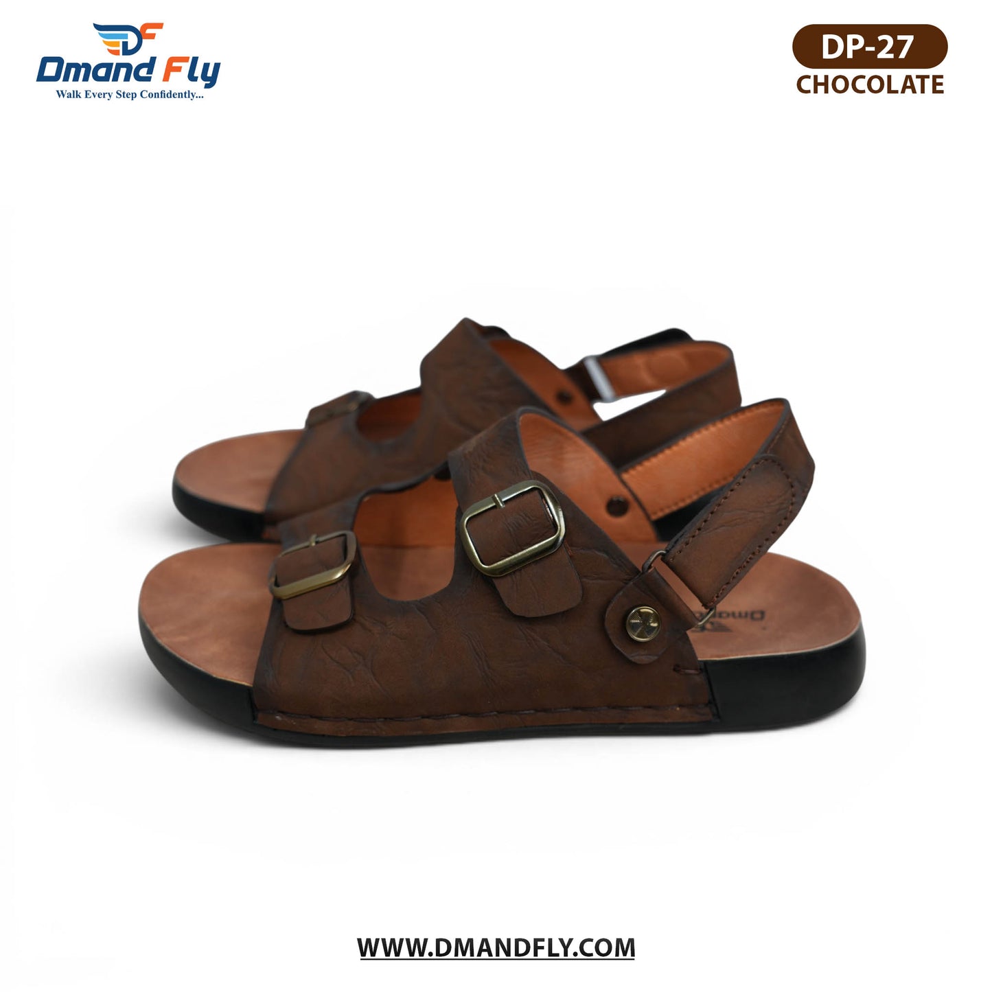DP-27 Leather Sandal (Chocolate)