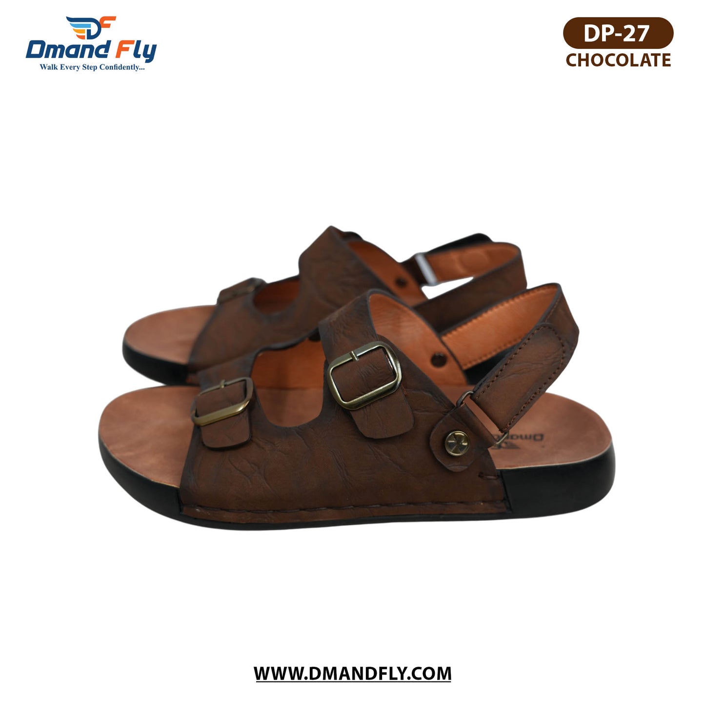 DP-27 Leather Sandal (Chocolate)
