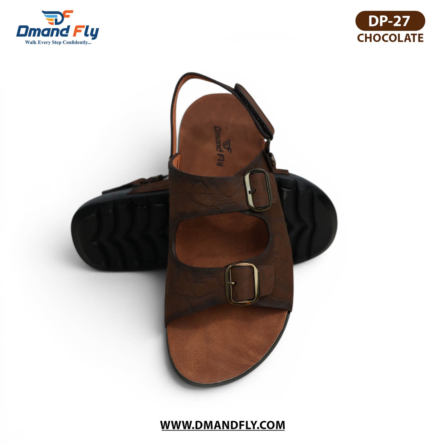 DP-27 Leather Sandal (Chocolate)