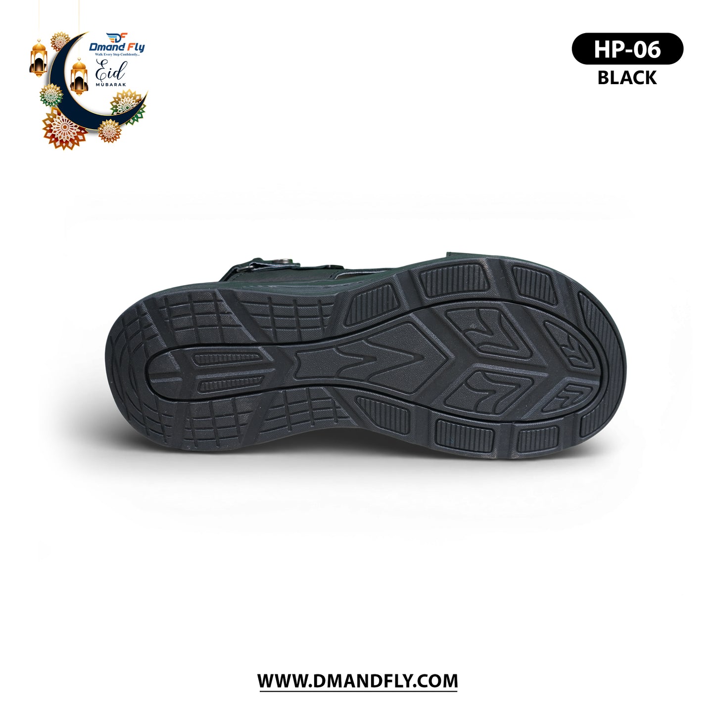 HP-06 Leather Sandal (Black)