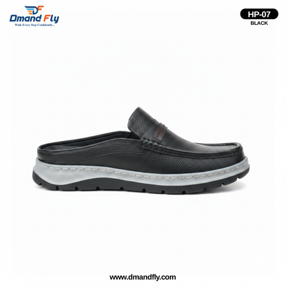 HP-07 Primium Quality Half Shoe (Black)