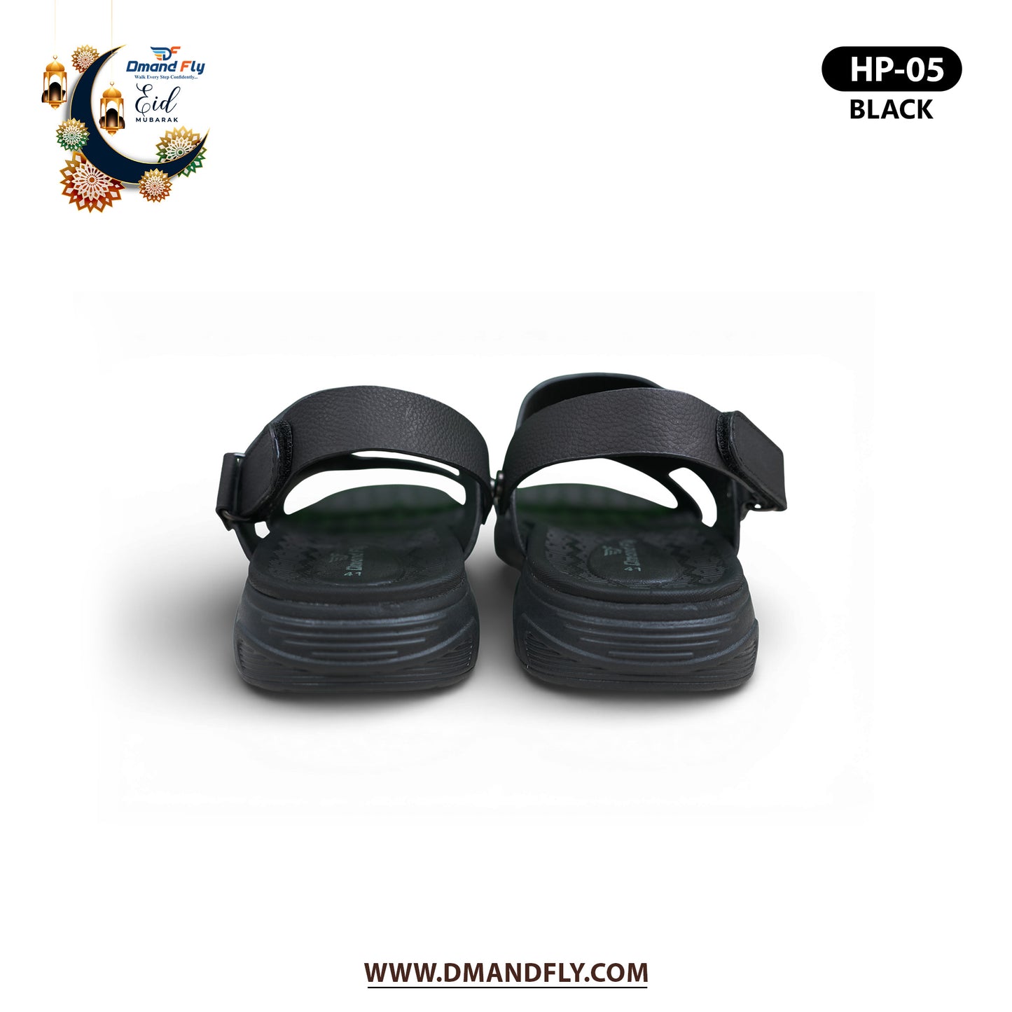 HP-05 Leather Sandal (Black)