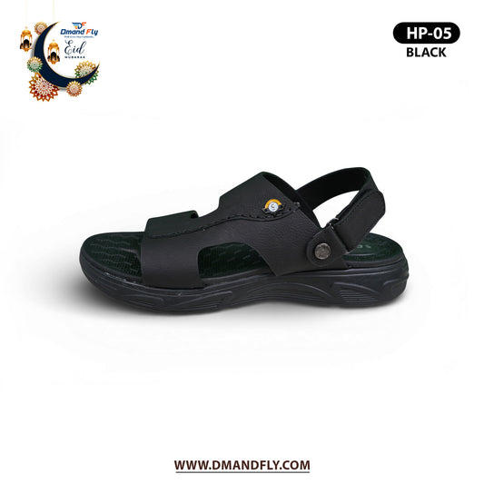 HP-05 Leather Sandal (Black)