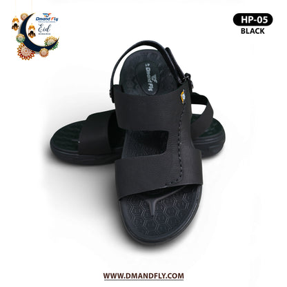 HP-05 Leather Sandal (Black)
