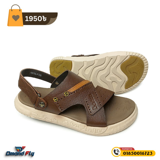 Unique Leather Pailone Sandal- 675 (Chocolate)