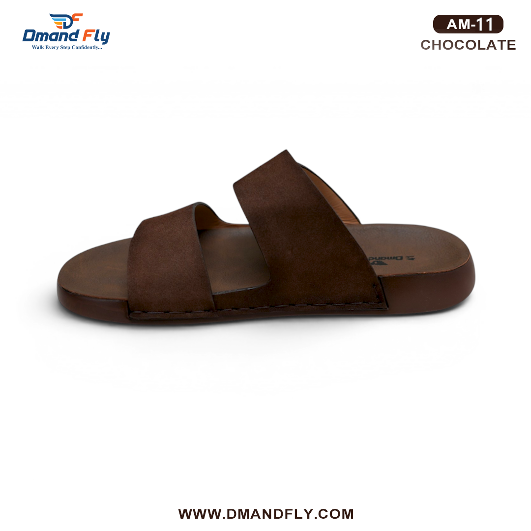 AM-11 Two Part Leather Sandal (Chocolate)