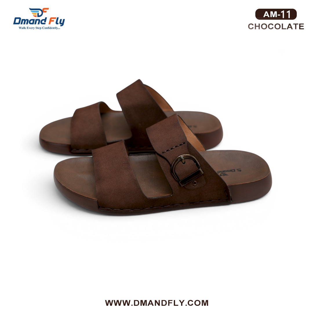 AM-11 Two Part Leather Sandal (Chocolate)