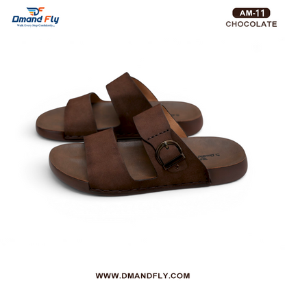 AM-11 Two Part Leather Sandal (Chocolate)