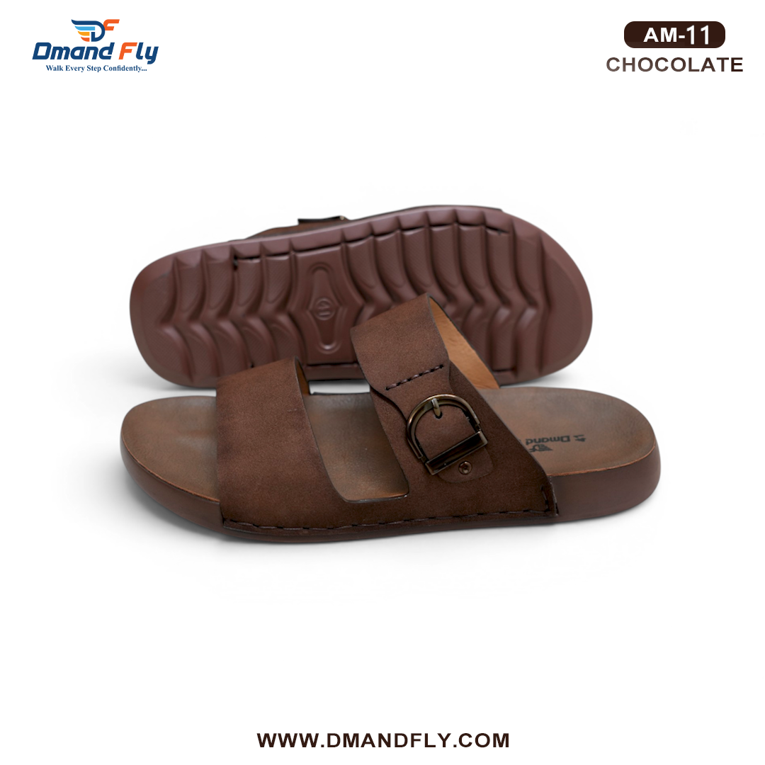 AM-11 Two Part Leather Sandal (Chocolate)