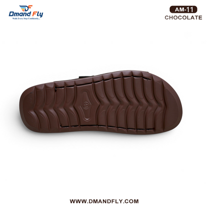 AM-11 Two Part Leather Sandal (Chocolate)