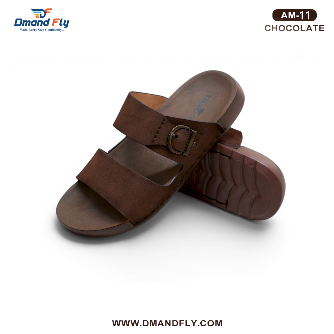 AM-11 Two Part Leather Sandal (Chocolate)