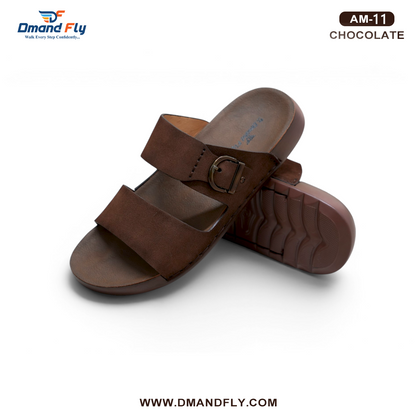 AM-11 Two Part Leather Sandal (Chocolate)