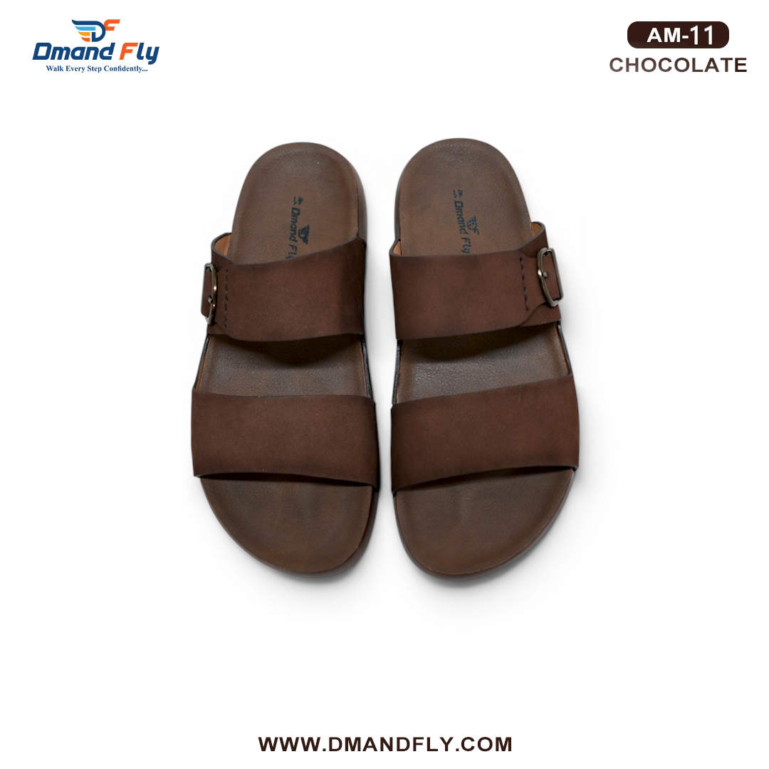 AM-11 Two Part Leather Sandal (Chocolate)
