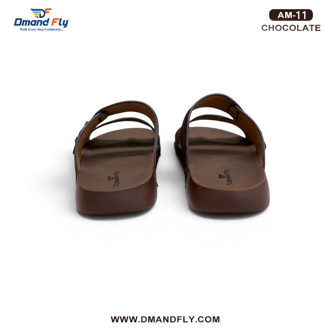 AM-11 Two Part Leather Sandal (Chocolate)