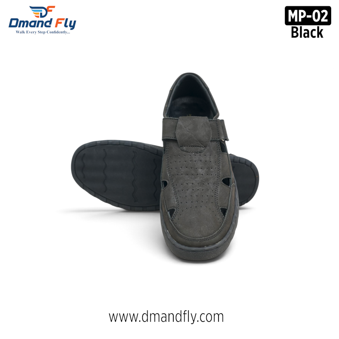 MP-02 Original Leather Shoe (Ash-Black)