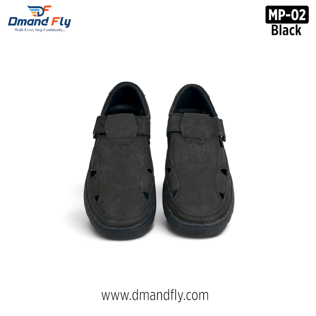 MP-02 Original Leather Shoe (Ash-Black)