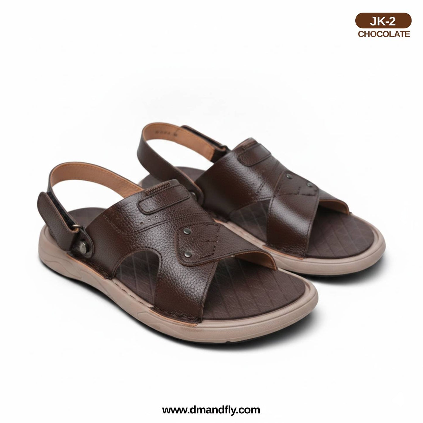 JK-2 Original Leather Sandal (Chocolate)