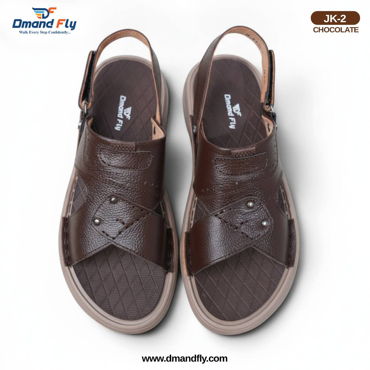 JK-2 Original Leather Sandal (Chocolate)