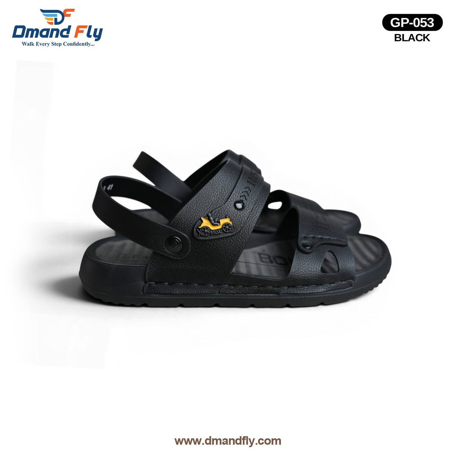 GP-053 Leather Sandal (Black)